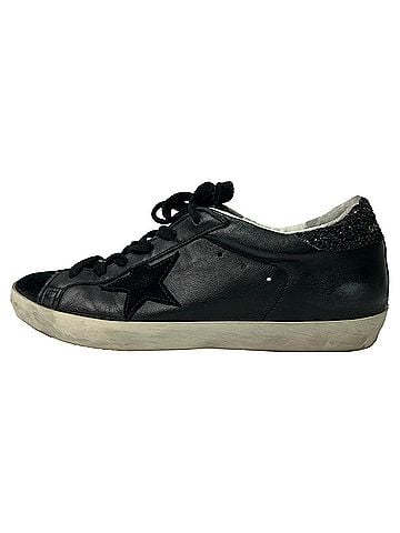 Golden Goose Golden Goose SuperStar Sneakers in Black Leather (view 2)