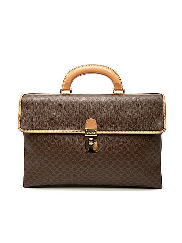 Céline Macadam Coated Canvas Business Bag (view 1)