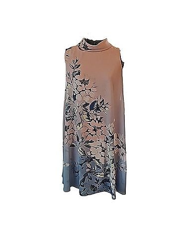 Vince Camuto A-line Mockneck Floral Midi dress With Overlay Casual Dress (view 1)