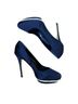RSVP 100% Satin Blue Heels Size 8 - photo 1