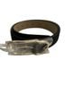 MICHAEL Michael Kors 100% Leather Black Gold Leather Belt Size M - photo 1