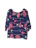Yumi Kim 100% Polyester Tropical Floral Multi Color Long Sleeve Blouse Size S - photo 2