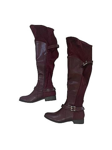 Just Fab Cabernet Equestrian Boot Boots (view 1)