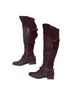 Just Fab Red Burgundy Boots Size 8 1/2 - photo 1