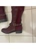 Just Fab Red Burgundy Boots Size 8 1/2 - photo 3