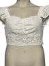Lulus 100% Cotton Floral White Blouse Size XL - photo 2