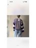 L’academie Stripes Purple White Pullover Sweater Size XXS - photo 3