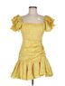 Anthropologie Floral Yellow Cocktail Dress Size S - photo 2