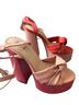 Fabulicious Pink Red Heels Size 6 - photo 1