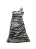 Ruby Rox 100% Satin Solid Gray Cocktail Dress Size S - photo 2