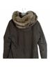 Aritzia 73% Cotton 27% Nylon 80% Modacrylic 14% Polyester 100% Polyester 80% Merino 20% Nylon 80% Georgette 20% Felt 14% Acrylic 10% Polyester Solid Green Coat Size M - photo 6