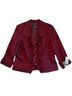 Cachet 60% Polyester 30% Nylon 10% Lycra 100% Polyester Red Blazer Size 16 - photo 1