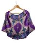 Cache 100% Polyester 100% Polyester Paisley Purple Blouse Size XS - photo 2