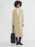 Aritzia 100% Wool 100% Cupro Tan Coat Size S - photo 7