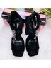 Dolls Kill Black Heels Size 6 1/2 - photo 5