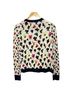 Escada Floral Blue Ivory Silk Cardigan Size S - photo 2