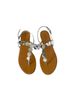 Schutz 100% Leather Solid Silver Sandals Size 9 1/2 - photo 2