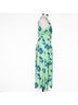 Likely 100% Polyester Floral Blue Green Casual Dress Size 8 - photo 4