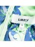 Likely 100% Polyester Floral Blue Green Casual Dress Size 8 - photo 3