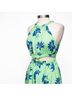 Likely 100% Polyester Floral Blue Green Casual Dress Size 8 - photo 9