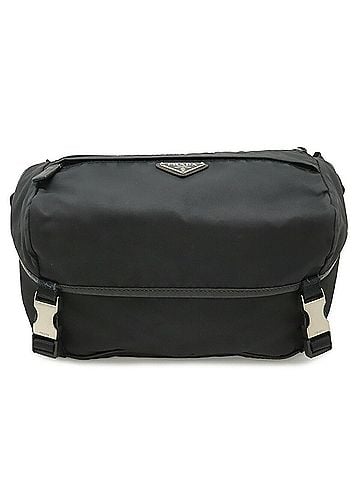 Prada PRADA Triangle Bag, Body Shoulder Handbag, Nylon Leather, Black, 2VH994 (view 1)