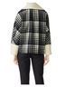 Martin Grant 100% Wool Plaid Black White Coat Size 6 - photo 2