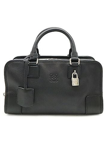 Loewe LOEWE Amazona 28 Anagram Handbag, Leather, Black, 352.79.A03 (view 1)