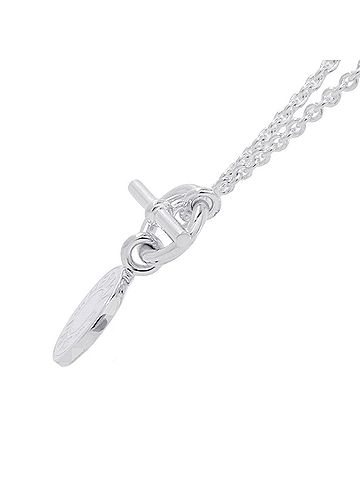 Hermès Hermes Necklace Amulette H Ex-Libris Confetti Sellier SV925 Silver HERMES (view 2)