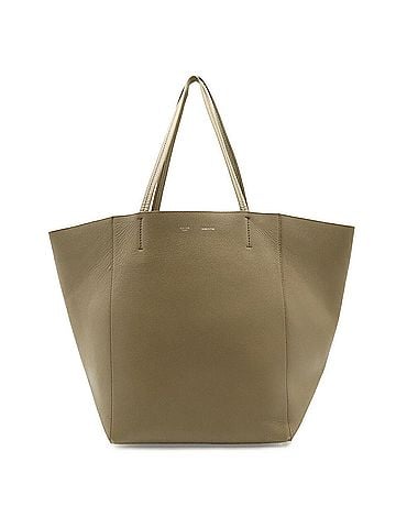 Céline CELINE Cabas Phantom Medium Belt Tote Bag Large Shoulder Leather Greige 171053 (view 2)