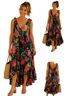 Yaza Floral Multi Color Active Dress Size 10 - photo 1