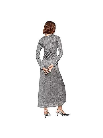 Mango Ribbed Long Dress Casual Dress (view 2)