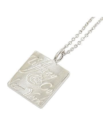 Tiffany & Co. Tiffany & Co. Notes Square Necklace Pendant, Sterling Silver (SV925), Women's. (view 1)
