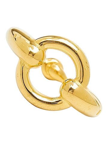 Hermès Hermes Mo Scarf Ring, Gold Plated, Women's (view 1)