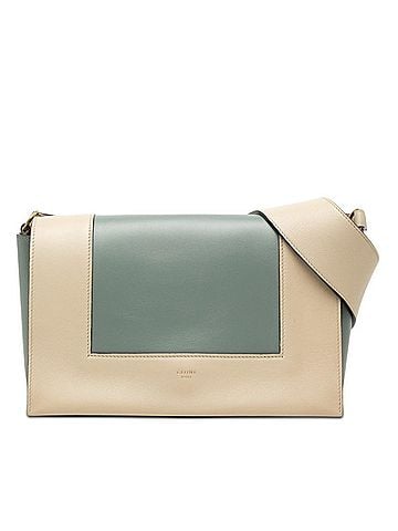 Céline Celine Frame Crossbody Bag Shoulder Bag, Sling Storm Blue/Greige Leather, Women's CELINE (view 1)