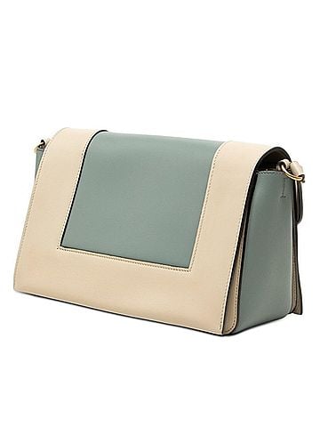 Céline Celine Frame Crossbody Bag Shoulder Bag, Sling Storm Blue/Greige Leather, Women's CELINE (view 2)