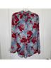 J.Crew 100% Viscose Floral Blue Red Long Sleeve Button-Down Shirt Size S - photo 5
