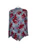 J.Crew 100% Viscose Floral Blue Red Long Sleeve Button-Down Shirt Size S - photo 2