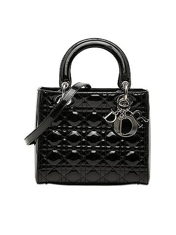 Dior Medium Patent Cannage Lady Dior (view 1)