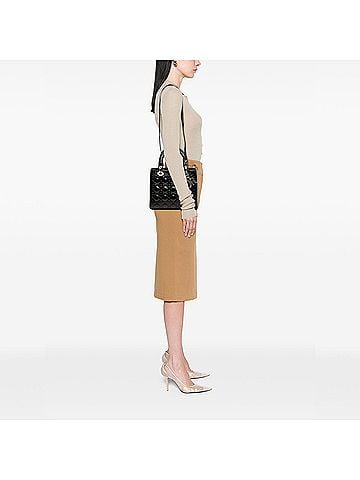 Dior Medium Patent Cannage Lady Dior (view 2)