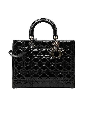 Dior Large Patent Cannage Lady Dior (view 1)