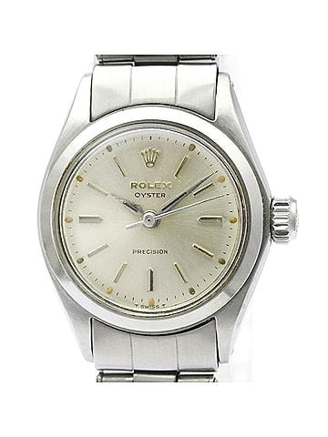 Rolex ROLEX Oyster Precision 6410 Steel Hand-Winding Ladies Watch Vintage (view 1)