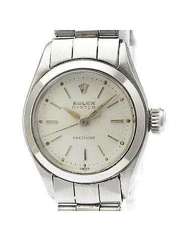 Rolex ROLEX Oyster Precision 6410 Steel Hand-Winding Ladies Watch Vintage (view 1)