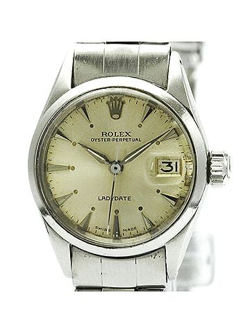 Rolex ROLEX Oyster Perpetual Date 6516 Steel Automatic Ladies Watch Vintage (view 1)