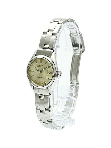 Rolex ROLEX Oyster Perpetual Date 6516 Steel Automatic Ladies Watch Vintage (view 2)
