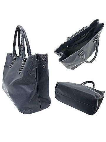 Bottega Veneta Bottega Veneta Marco Polo Tote Bag 222498 Navy Blue (view 2)