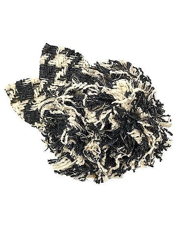 Chanel Chanel Camellia Corsage Brooch, Tweed, Black x Ivory, Women's (view 1)