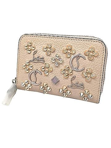 Christian Louboutin Christian Louboutin Panettone Coin Purse 3175223F609 (Beige) - Grained Calfskin (view 1)