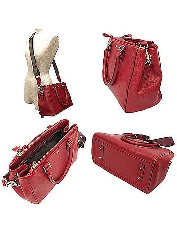 Anya Hindmarch ANYA HINDMARCH Anya Hindmarch Leather 3-Way Tote Bag Shoulder Red (view 2)