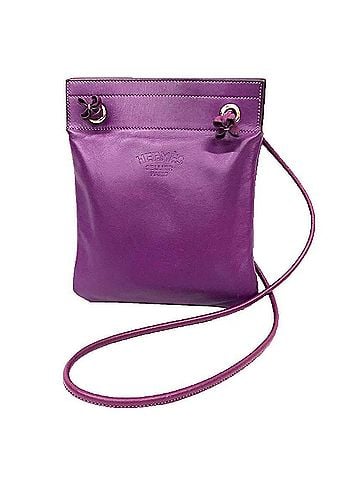 Hermès HERMES Sac Aline Mini Shoulder Bag C031 H076236CKAN Milo Lambskin Ultraviolet D Stamp Purple Pochette Leather Hermes (view 1)