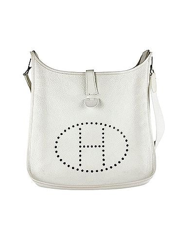 Hermès Hermes HERMES Shoulder Bag Evelyne II GM Taurillon Clemence White Men's Women's z10257 (view 1)